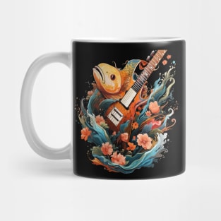 Goldfish Playing Guitar Mug
